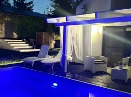 Dom wakacyjny z podgrzewanym basenem w tarasie i jacuzzi pod gwiazdami, Studnica, Ińsko, "THerapeutica"