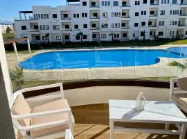 Superbe Appartement Colina Smir, vue Piscine, bord de mer, plage de Kabila