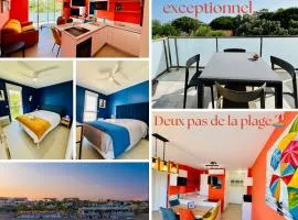 Haut Standing ACCÈS DIRECT MER 3min à pieds,Parking privée, Wifi, Netflix