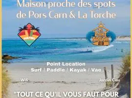 Ty Gwer proche des plages de Pors Carn & La Torche - 8 personnes