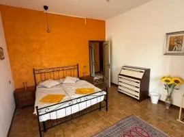 Cozy Orange Room in Old Factory
