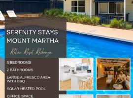SERENITY STAYS Mount Martha Mornington Peninsula, hotel i Mount Martha