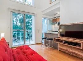BHaus Morumbi Impression - Loft Duplex 50m2 - Cama Queen - 6o andar - Vaga de Garagem - Próximo ao Shopping Jardim Sul - Academia - Piscina - Acomoda 4 pessoas - ip6
