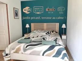 Lumineux T2, 4 pers, jardin & terrasse au calme