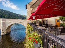 H&ocirc;tel-Restaurant de la Demi-Lune, acomoda&ccedil;&atilde;o em Saint-Ursanne