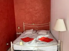 Cozy Red Room in Old Factory