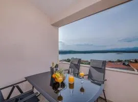 Apartment TRIES 5 with heated pool and sea view
