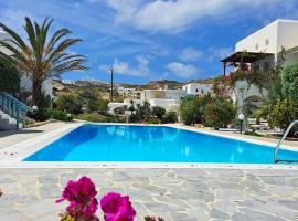ILIOS COZY POOLHOUSE MYKONOS, hotel a Ornos