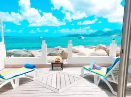 Beach House avec une vue panoramique sur la mer des Caraïbes