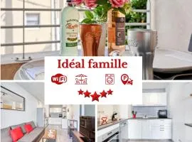 Idéal famille - Terrasse, clim et parking privé