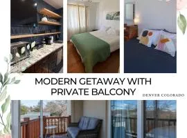 Modern Getaway with Private Balcony