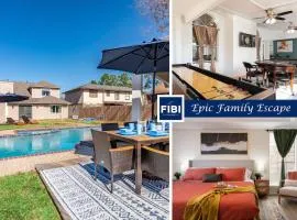 Houston Escape Heated Pool Cabana & Game Room