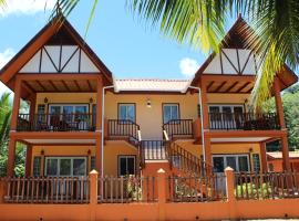 Green Blue Beach House, apartamento em Baie Lazare Mahé