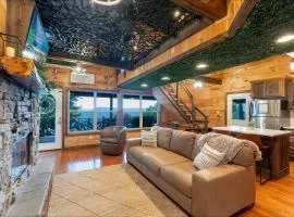 Big Time Hill Cabin with an indoor pool hot tub & great views