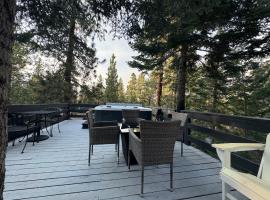 Entire Cabin, Walk to Ski Slopes, Hot Tub, Pet Friendly, Fast WiFi, 2 Parking, 2 Fireplace, Wash & Dryer, Fenced, Fire Pit, BBQ, Hike, Golf, Zoo, hotel in Big Bear Lake