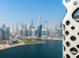 Stylish Furnished Apartment with Burj Khalifa View, High Floor