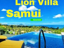 The Blue Lion Villa koh Samui - Sea view, hotel in Chaweng Noi Beach