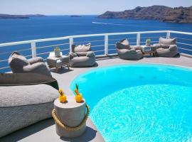 Luxury Santorini Villa Ocean Breeze Villa 2 Bedrooms Sea & Caldera Views, hotel i Thólos