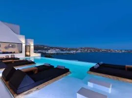 Phenomenal Mykonos Villa Villa Julietta 5 Bedrooms Private Jacuzzi With Stunning Sea & Beach Views Psarou