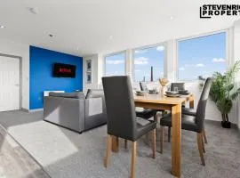 Modern High Spec Apartment Parking 2 Bed 4 Guests