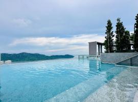 Sea Bridge View Sky Pool Cozy 3BR Retreat airport 9pax, hotel v destinaci Bayan Lepas