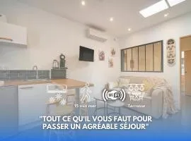 VCA House -5 appartements - 15Min Mer- Wifi-Clim