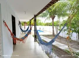 Praia, piscina e churrasco - Enseada dos Golfinhos - Ilha de Itamaracá