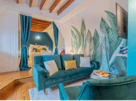 Le Cocon de la Cathédrale - Hypercentre Evreux - Jungle Chic - Vue sur l'Iton et Cathédrale