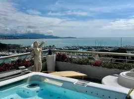 Millionaire view with Jacuzzi Renovated luxury condo Overlooking Mediterranean Sea