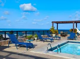 Flat Luxo Frente Mar com Vista Espetacular