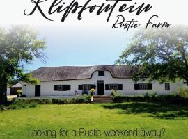 Klipfontein Rustic Farm & Camping, kemp v destinaci Tulbagh