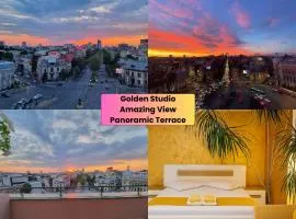 Golden Studio- Panoramic View with Terrace