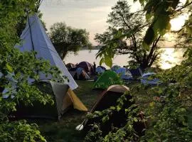 Tipi Camp für Gruppen direkt am See, an der Mecklenburger Seenplatte