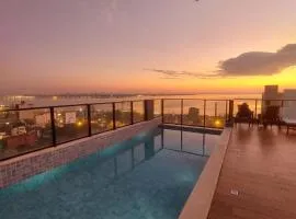 Modern apartment with pool, near Costanera beach