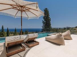 Nousa Villas, Private Luxury Retreat with Ionian Sea Views - By Villa Mana Gers, hotel en Volimes