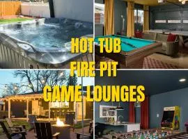 Luxehottubfirepitgameroomsspeakeasyfamretreat