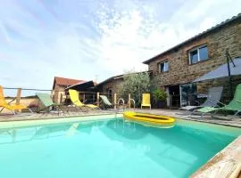 Gîte spacieux avec piscine et spa en pleine campagne - FR-1-496-296