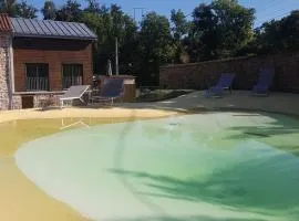 Gîte de charme avec piscine privative, terrasse, jardin, proche rivière - animaux acceptés - FR-1-496-25