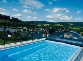 Apartament Krynica-Zdrój - Powroźnik - Dom na wzgórzu- House on the hill z basenem