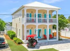 Luxury Home w/ Pool, Game Room, & Golf Cart – Steps to Beach!