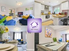 Stunning Three Bedroom Home Central MK, Pool Table, Free Parking, Smart Tv with Netflix and Disney plus