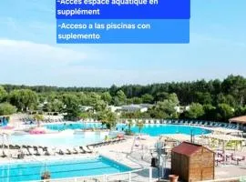 Mobil-home 4chambres-10 couchages - Parking gratuit - 2 accès piscines inclus dès 3 nuitées