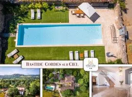 Bastide de Cordes sur Ciel - Piscine chauffée & Parc