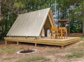 Cozy A-Frame Glamping Surrounded by Piney Woods