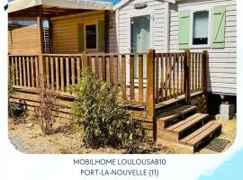 Mobilhome Loulousab10 Vacances cosy en famille chiens bienvenus