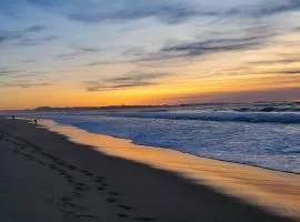 Mobilhome vue sur la lande