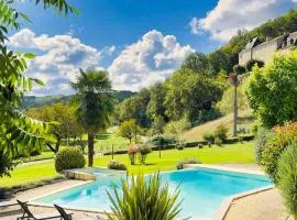 Gîte authentique 8 personnes - Vue, calme et piscine chauffée