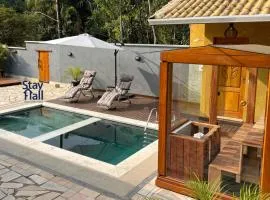 Refúgio com Piscina Aquecida –3 quartos - 127M