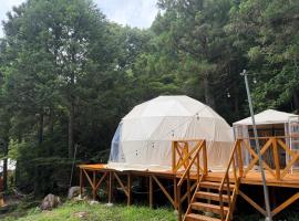 Riverside Glamping Nuts - Vacation STAY 78015v，Yamakami的豪華露營地點