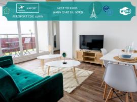 L Échappée Bellini - Proche Paris - 15min Airport, hotel in Aulnay-sous-Bois